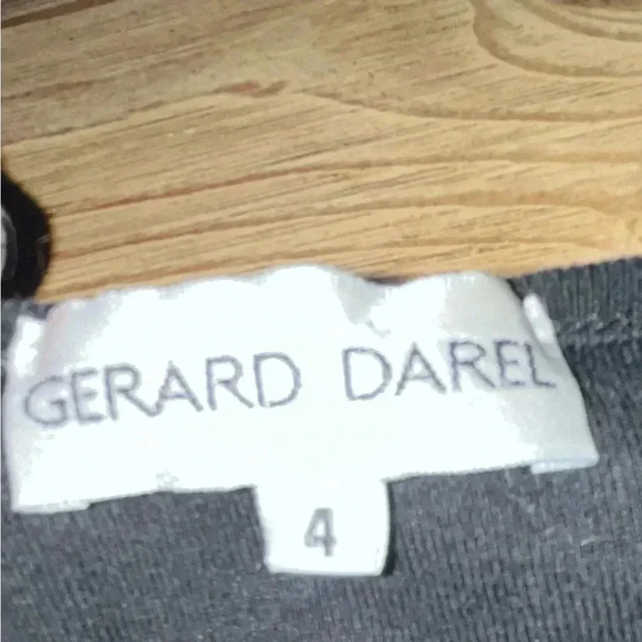 Gerard Darel black cotton top with gray cuff option - Picture 2 of 3